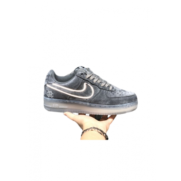 Reigning Champ x Air Force 1’07 Reflective Suede Dark Grey/Black AA1117-900 for male/female