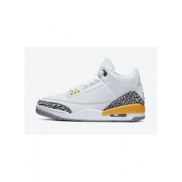 Air Jordan 3 Retro WMNS White Laser Orange-Tech Grey-CK9246-108