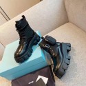 Glossy Rois leather thick sole ankle women