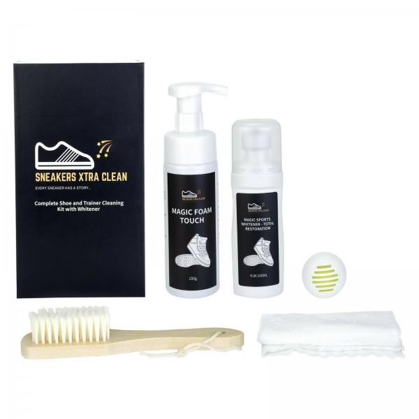 Shoe Cleaning Kit - Ultimate Sneaker Care - Whitener + Odour Remove + Magic Foam